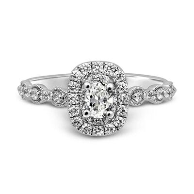 Susan Oval Diamond Engagement Ring in 14k White Gold (7/8 ct. tw.)