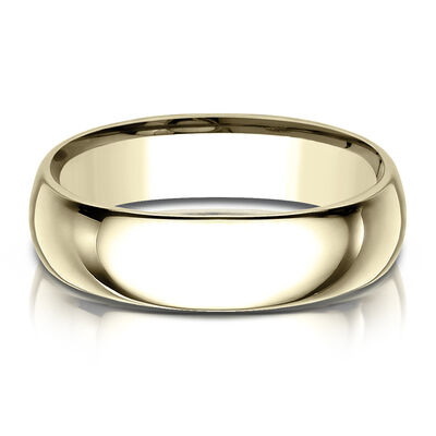 Wedding Band in 14K Gold, 6MM