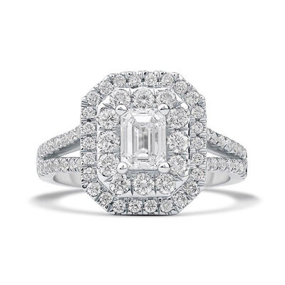 Bardot Emerald-Cut Lab Grown Diamond Engagement Ring in Platinum (2 ct. tw.)